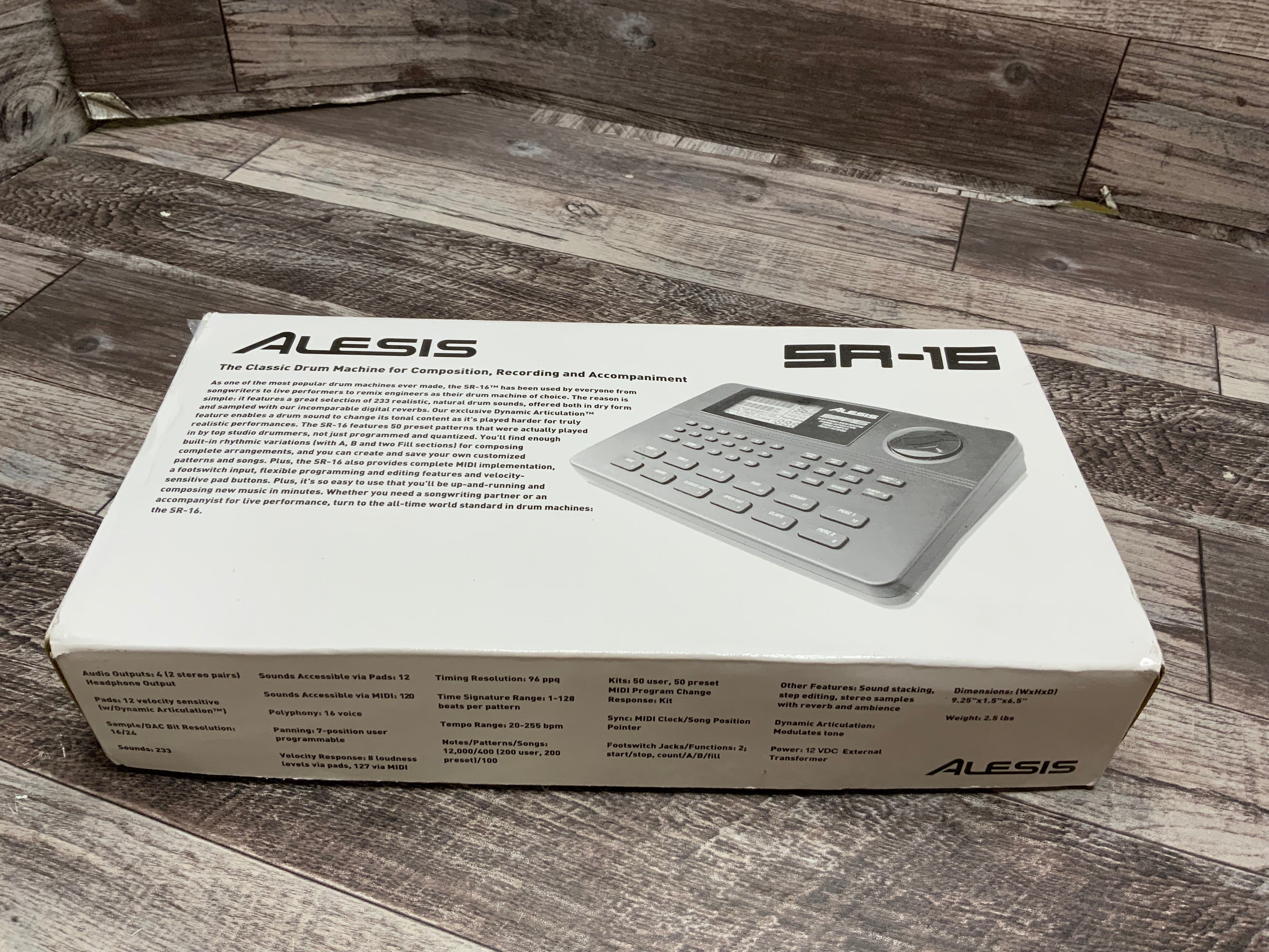 Alesis SR-16 - Studio-Grade Standalone Drum Machine With On-Board Sound Library (8120530698478)